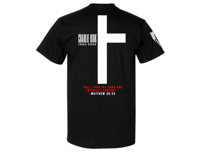 Charlie Kirk Memorial T-Shirt – Faith, Freedom, and Legacy (True Fit)