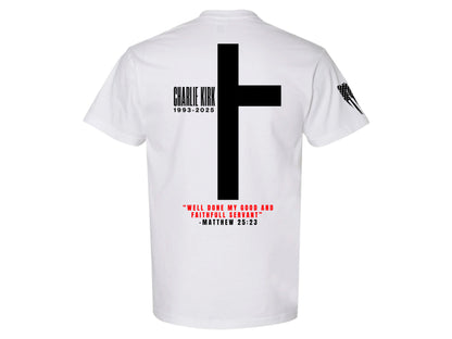 Charlie Kirk Memorial T-Shirt – Faith, Freedom, and Legacy (True Fit)